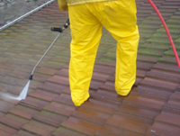 High Pressure Roof Cleaning